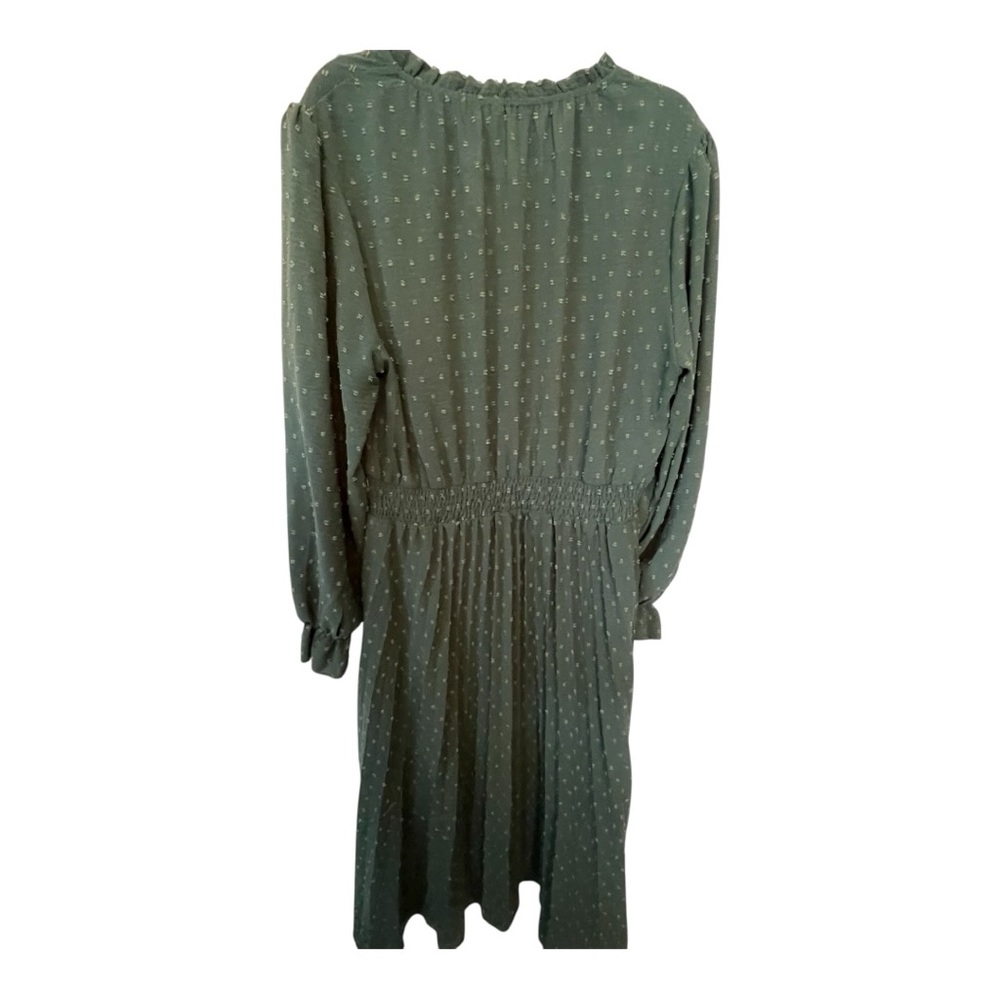Pretty Garden Chic Pleated Tie Front dress - Picture 2 of 4